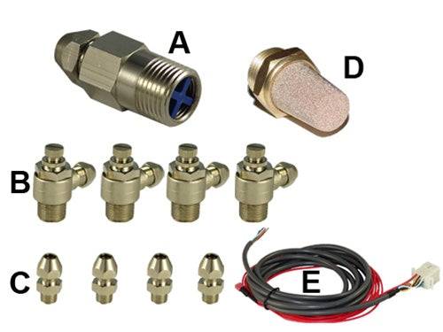 3/8" Fitting Pack 4 Dual Manifold Valves Speed Control Valves as shown