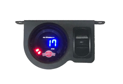 Digital Pneumatic Paddle Switch Gauge Panel with 1 Manual Release Switch