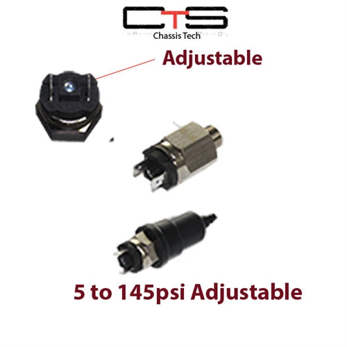 Adjustable Waterproof Pressure Switch from 14psi to 140psi