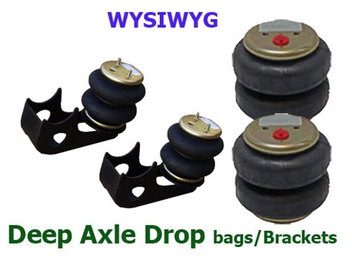 Bag Brackets Deep Drop Lower only Weld For Mini Trucks Bags pr