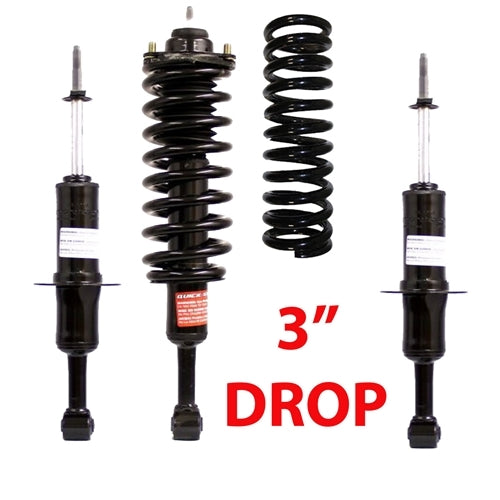 PAIR FRONT 3" DROP Struts 171140 2009-2013 FORD F150 2WD *USE YOUR COILS