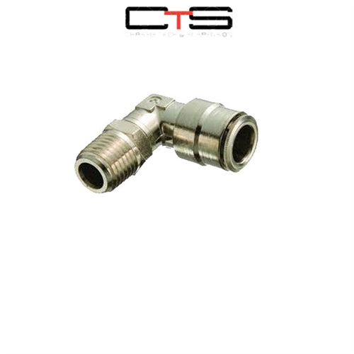 PUSHTUBE Elbow 3/8" Tube to 1/4" NPT Male - Air Fittings