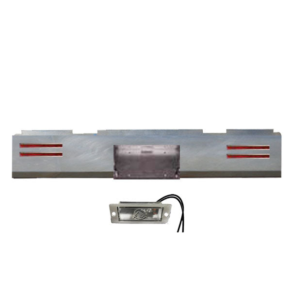 1986 TO 1993 Mazda Pickup Rear Steel Rollpan FABRICATED with License and 4 LEDs