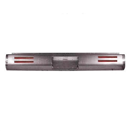 1980 to 1996 Ford F150 Fabricated Rear Steel Rollpan License and 4 LEDs