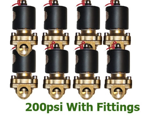 Upgrade from 3/8" To 1/2" Brass Valves & Steel Fittings & hoses . 1/2" valves moves air faster