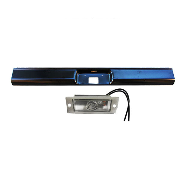 1973 to 1987 Chevrolet C10 C20 C30 Rear Steel Rollpan with License