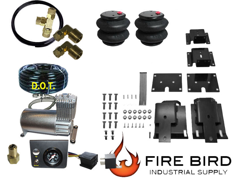 Dodge 2009-2018 RAM 1500 Rear Air Helper Towing Assist Kit Under Frame Works With COIL SPRING