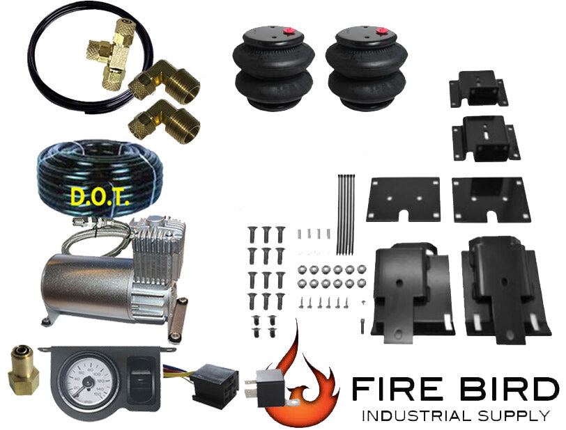Dodge 2009-2018 RAM 1500 Rear Air Helper Towing Assist Kit Under Frame Works With COIL SPRING