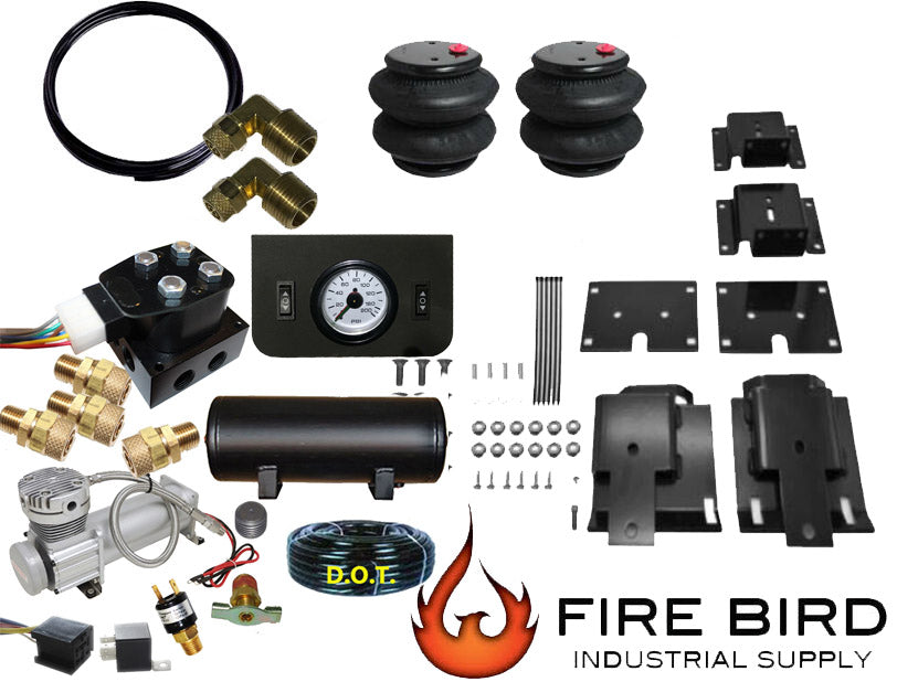 Dodge 2009-2018 RAM 1500 Rear Air Helper Towing Assist Kit Under Frame Works With COIL SPRING