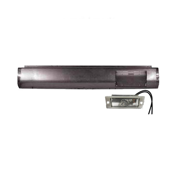 1980 to 1996 Ford F150 Fabricated Rear Steel Rollpan with License Straight Right