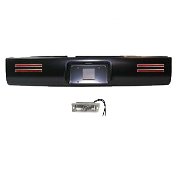 1994 to 2003 Chevrolet S10 S15 Rear Steel Rollpan with License 4 LEDs