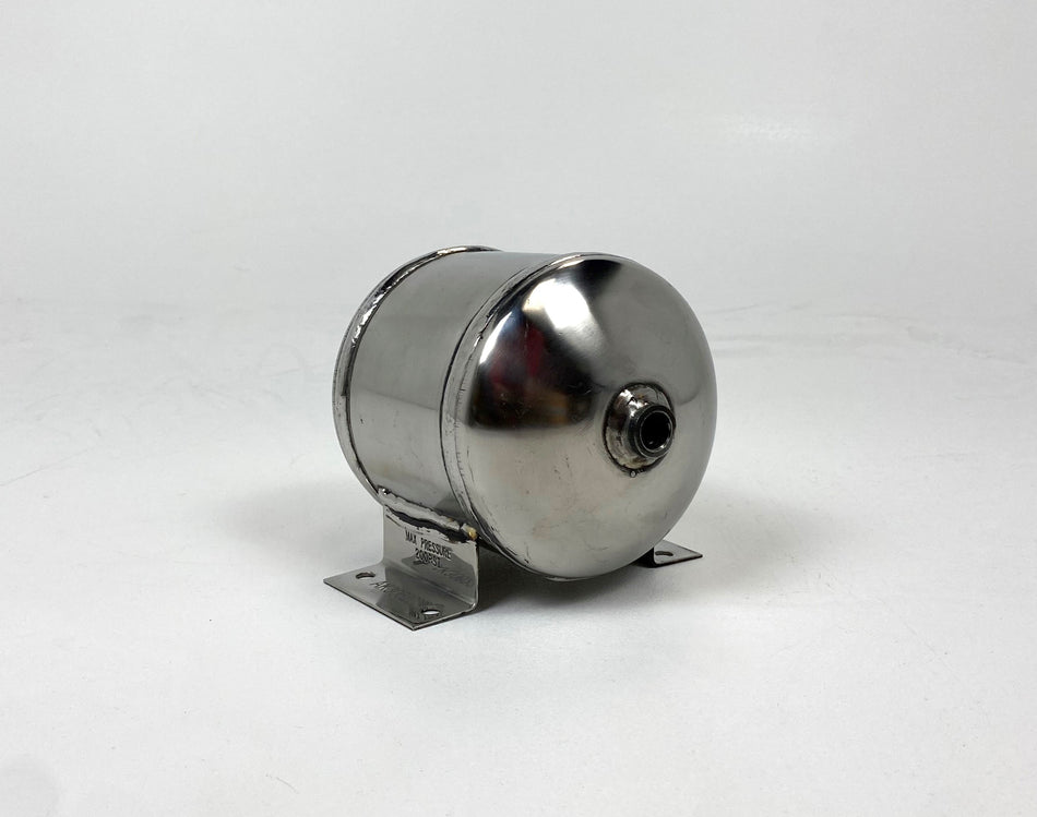 1/2 Gallon - 2 Port Stainless Steel Air Tank