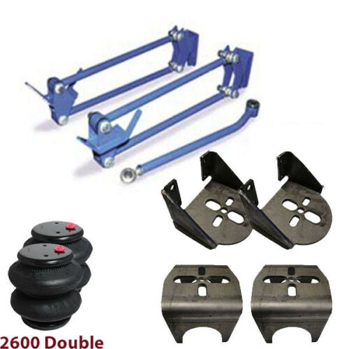 FULL SIZE UNIVERSALParallel with 2600 bags upper&lower brackets 3.5" Dia Axle 1.75"od Bars