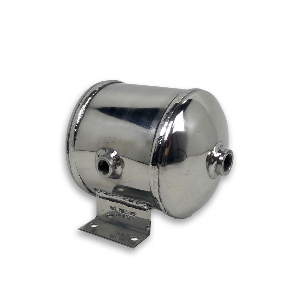 1/2 Gallon - 3 Port Stainless Steel Air Tank