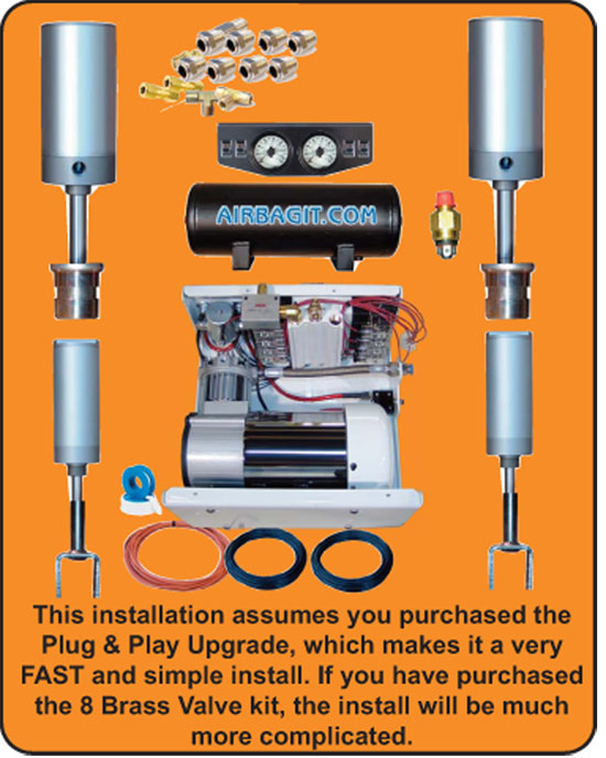 Honda PRELUDE 1992-1996 Plug and Play FBSS Complete Air Suspension Kits