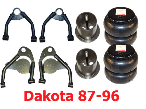 1997-2004 DODGE DAKOTA Upper/Lower Control Arms/Bags/Mount airarm