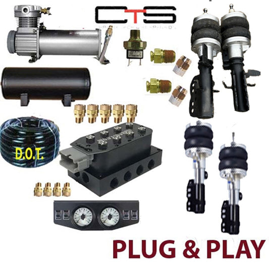 Plug & Play Components, just plug in 1999-2006 Lexus RX300F-STRUT  R=STRUT With 1/3hp small Compressor