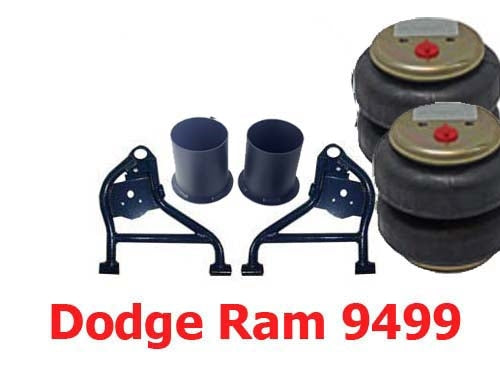 1994-2002 DODGE R2500 R3500 R2500/3500 2WD Lower Control Arms with Bags and Mounts (set) airarm