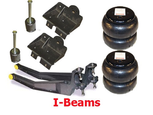 1999-2009 FOR F250 F350 Twin I-Beams/Bags/Mount airarm