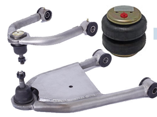 1957-1957 FORD THUNDERBIRD Upper and Lower Control Arms with Bags and Mounts (set)