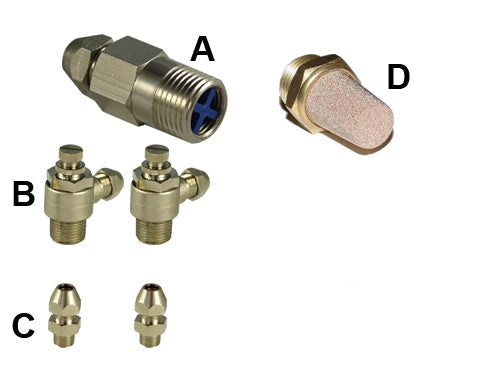 3/8" Fittings 2 Dual Manifold Valves harness & Speed control valves