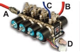 1/2" 3-Pos 8-valve Air-Engine/Fittings Harness