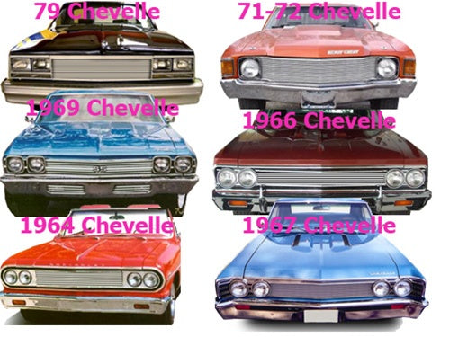 Grille 1964-1964 Che CHEVELLE Chevelle Malibu El Camino