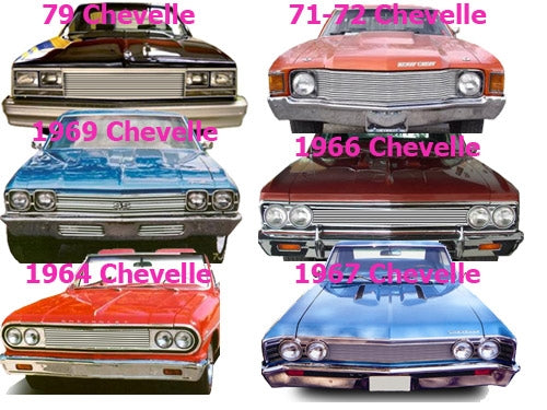 Grille 1968-1968 Che CHEVELLE Chevelle Malibu El Camino