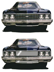 Grille 1972-1972 Che IMPAL 72 Impala Cust Must Cut Waffle Area From O.E.