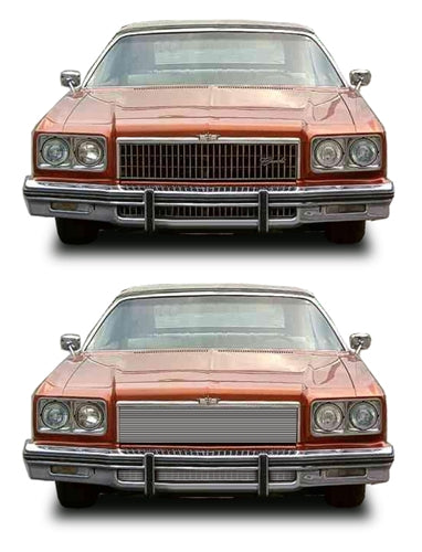 Grille 1977-1977 Che CAPRICE Insert Grill 1975 Only straight grill 3Pc