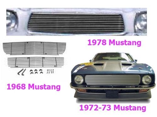 Grille 1972-1973 FOR MUSTANG Inserts Mustang
