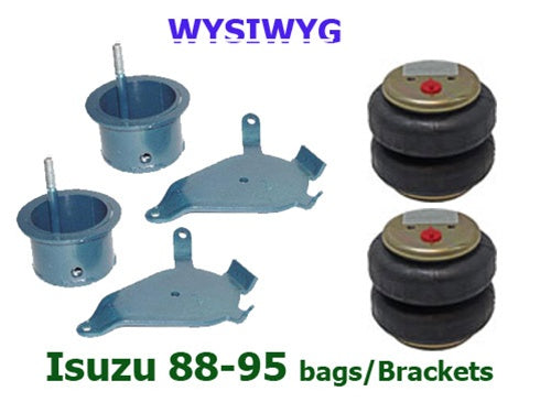 Isuzu 88-95 Upper/Lower Bag Brackets/Bags pr