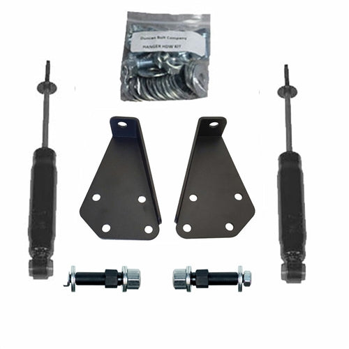 58-70 Impala Front Shocks & Relocation Kit Upper Relocator Bracket & P19 1300SL