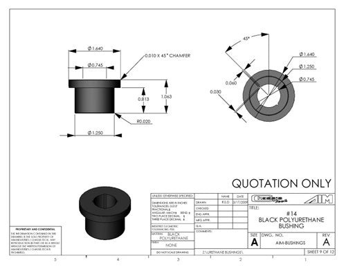 #14 Control Arm Bushing/out Sleeve. See image measure carefully