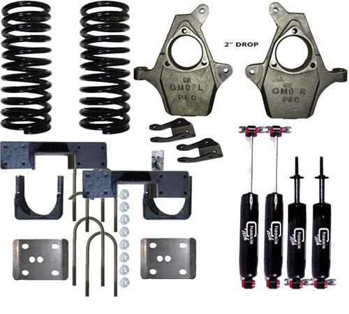 1999-2006 1500 Silverado Sierra Drop Spindles, Coils, Flip Kit and Shocks