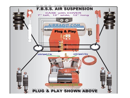 Honda S2000 1999-2005 Plug and Play FBSS Complete Air Suspension Kits