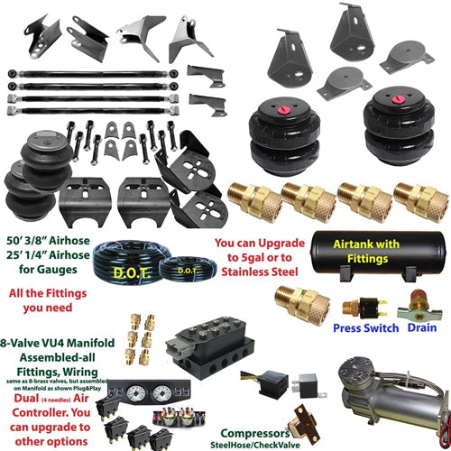 Mazda Pickup 1987-1993 Plug and Play FBSS Complete Air Suspension Kits