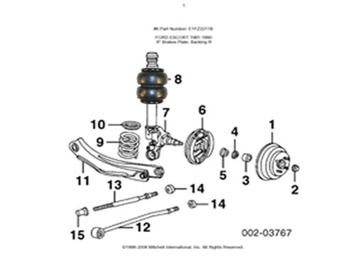 1995-2000 Chrysler Cirrus Breeze Stratus Front Air Suspension ride kit