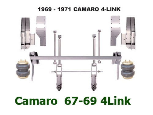 1967-1969 Chevrolet Camaro Firebird Rear Air Suspension CUSTOM 4-LINK