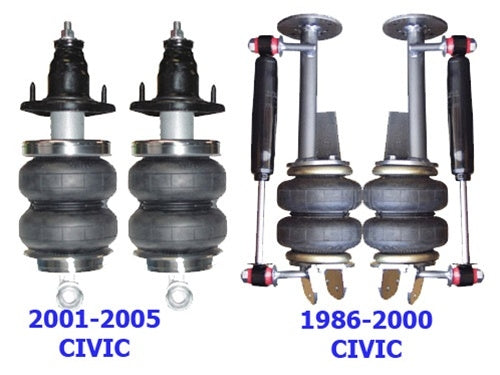 1996-2000 Honda CIVic Sedan Coupe Rear Air Suspension ride kit