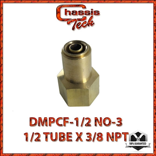 Connector AIRBRAKE FITTING 1/2 tube x 3/8 Female NPT