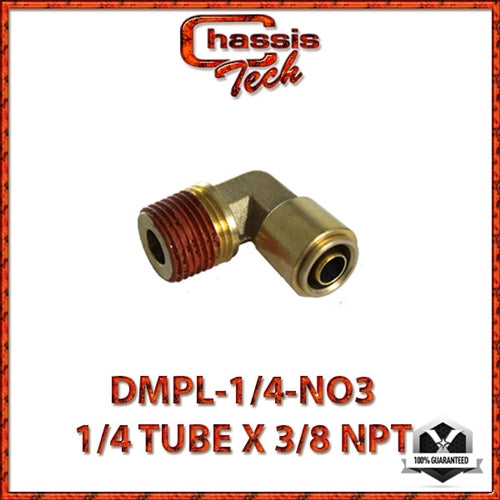 Elbow Male NPT AIRBRAKE FITTING 1/4 tube x 3/8 Male NPT