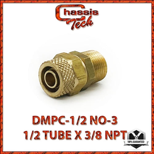 Connector NEVERLEAK FITTING 1/2 tube x 3/8 Male NPT