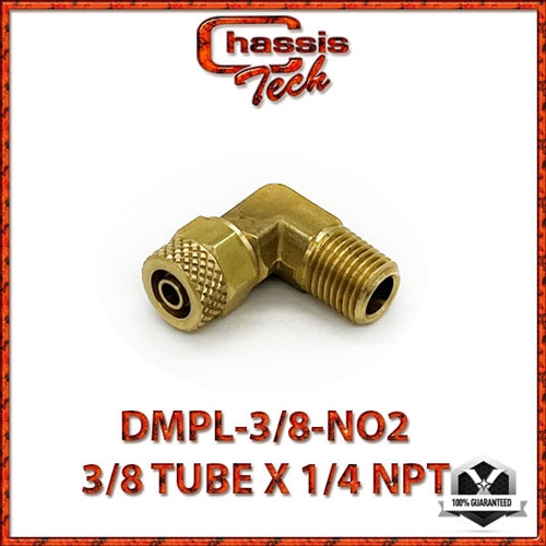 Elbow Male NPT NEVERLEAK FITTING 3/8 tube x 1/4 Male NPT