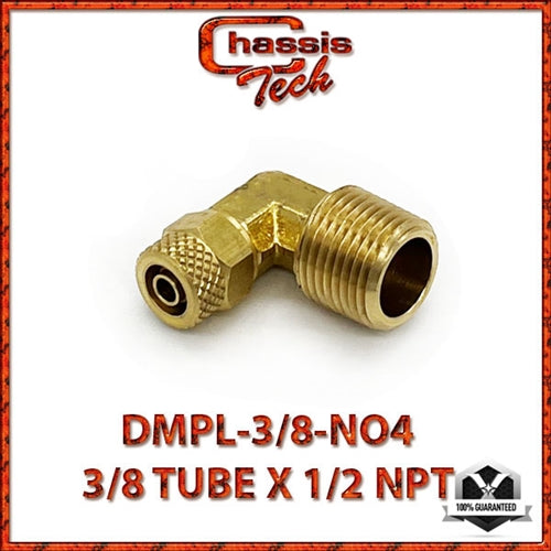 Elbow Male NPT NEVERLEAK FITTING 3/8 tube x 1/2 Male NPT