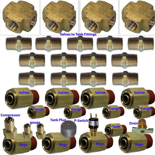 Complete Fitting Kit if you have 3/8" Brass Valves