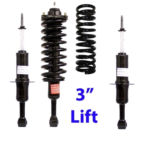 PAIR FRONT 3" LIFT Struts 71140 2009-2013 FORD F150 2WD *USE YOUR COILS