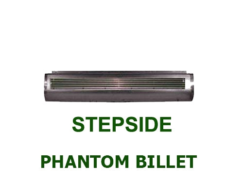 1980 to 1996 Ford F150 STEPSIDE Fabricated  Rear Steel Rollpan Smoothy with Phantom Billet