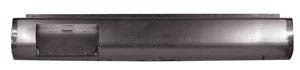 1994 to 2003 Chevrolet S10 S15 Rear Steel Rollpan Smoothy with License Straight Left