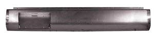 1997 to 2004 Nissan Frontier Fabricated  Rear Steel Rollpan with License Straight Left